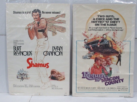 Return To Macon County (1975) & Shamus (1973) Vintage 1sh Poster