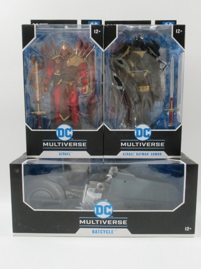 McFarlane DC Multiverse Azrael + Battle Armor + Batcycle