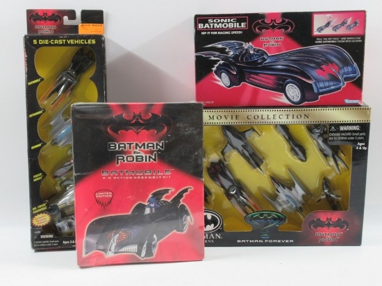 Batman & Robin Vehicle Variety Lot of (4)
