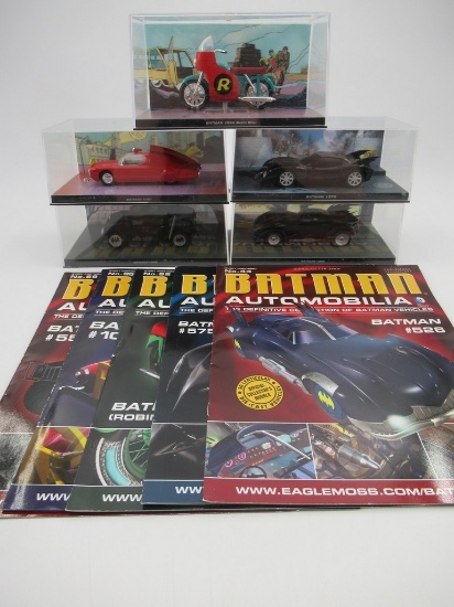 Batman Automobilia Comics Eaglemoss Die-Cast Vehicle Lot of (5)