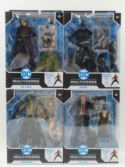 McFarlane DC Multiverse Batman Trilogy Figures Set of 4 + Bane BAF