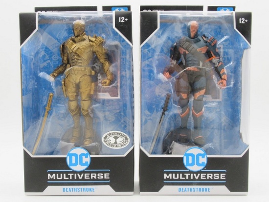 McFarlane DC Multiverse Deathstroke + Bronze Platinum Variant Figures
