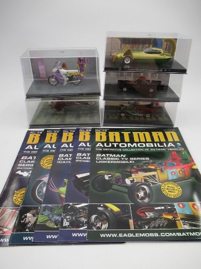 Batman Automobilia Classic TV Series Eaglemoss Die-Cast Vehicle Lot of (5)