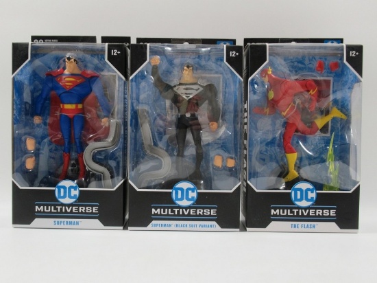 McFarlane DC Multiverse Superman Animated Series Figure Lot w/Variant