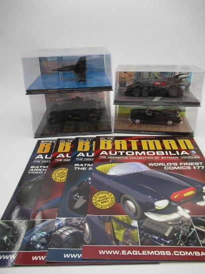 Batman Automobilia Comics/Movie/Video Game Themed Eaglemoss Die-Cast Vehicle Lot of (4)