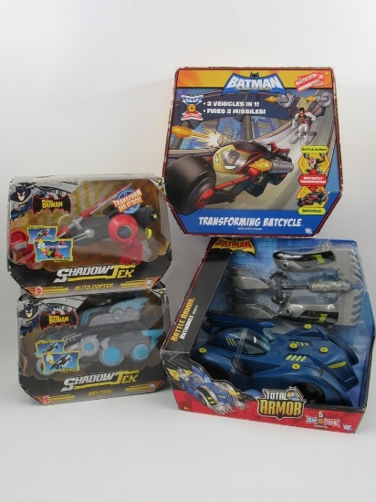 The Batman: TV Series/Brave & The Bold Vehicles 2000s Mattel Lot of (4)