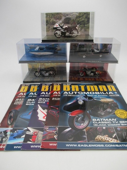 Batman Automobilia Classic TV Series Eaglemoss Die-Cast Vehicle Lot of (5)