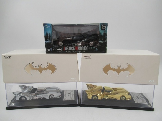 Batman KHPO Gold Kangaroo & Justice Warrior Die-Cast Vehicle Lot of (3)