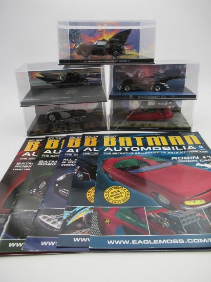 Batman Automobilia Batman & Robin Eaglemoss Die-Cast Vehicle Lot of (5)