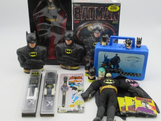 Batman Late 1980s-Early 90s Toy/Collectibles Lot