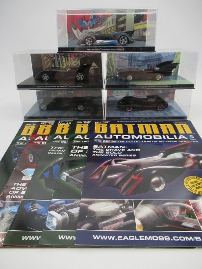 Batman Automobilia Animated Series Eaglemoss Die-Cast Vehicle Lot of (5)
