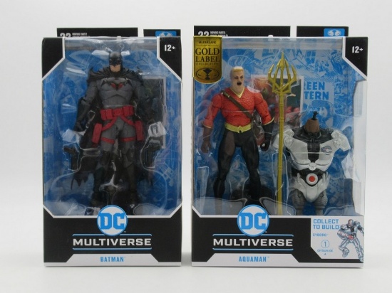 McFarlane DC Multiverse Flashpoint Exclusive Batman + Aquaman Gold