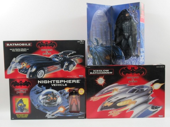 Batman & Robin Kenner Figure & Vehicles Lot of (4)