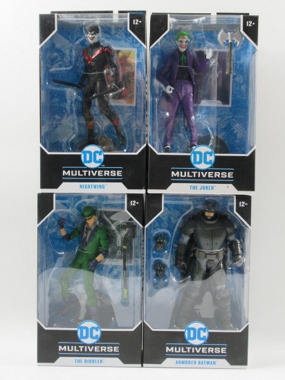 McFarlane DC Multiverse Batman Themed Figure Lot of (4) w/Exclusive