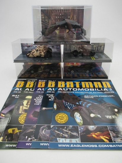Batman Automobilia Begins/Returns/Forever Movie Eaglemoss Die-Cast Vehicle Lot of (5)