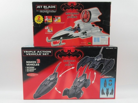 Batman & Robin Jet Blade & Triple Action Vehicle Set Kenner Lot of (2)