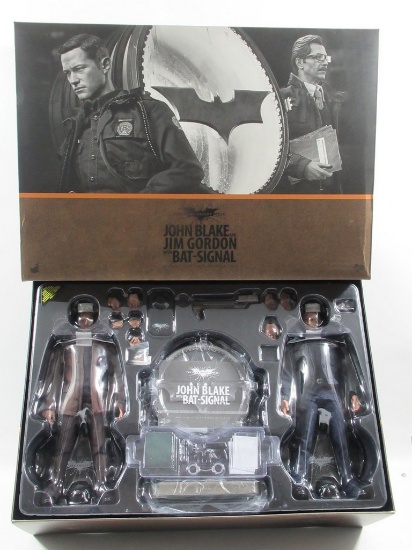 Blake/Gordon w/Bat-Signal Hot Toys 1/6 Scale Figure Set Dark Knight Rises MMS275