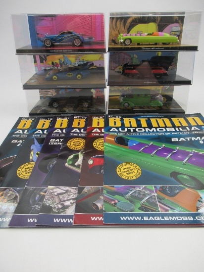 Batman Automobilia Comics Themed Eaglemoss Die-Cast Vehicle Lot of (6)