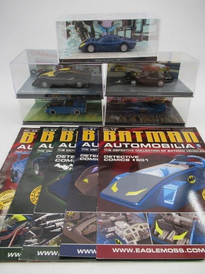 Batman Automobilia Detective Comics Eaglemoss Die-Cast Vehicle Lot of (5)