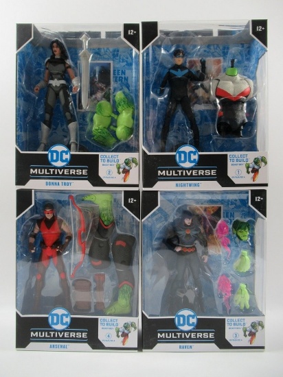 McFarlane DC Multiverse Raven/Donna Troy/Arsenal/Nightwing Figures