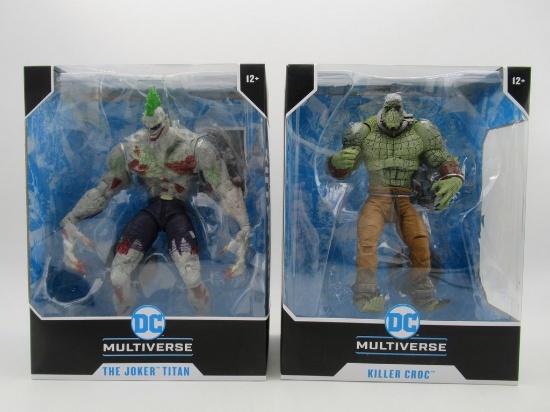 McFarlane DC Multiverse Killer Croc + Joker Titan Megafigs Figures