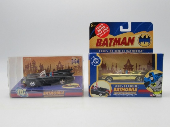 Batman 1960's DC Comics Batmobile 1:43 Die-Cast Vehicle Lot of (2)