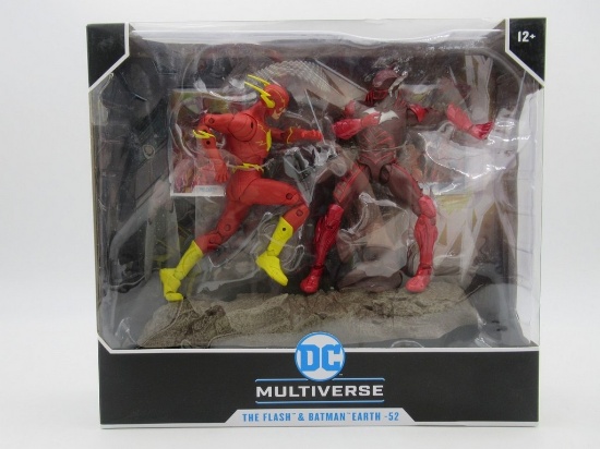 McFarlane DC Multiverse Flash and Batman Earth-52 (Red Death) Figures