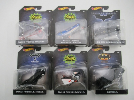 Batman Hot Wheels 2015 1:50 Die-Cast Vehicle Complete Set Lot of (6)