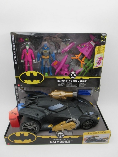 Batman Missions/Batman 80 Years Figures & Batmobile 2019 Mattel Lot of (2)