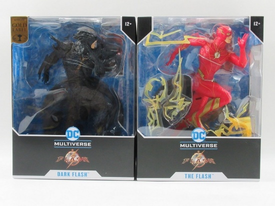 McFarlane DC Multiverse The Flash + Dark Flash (Gold Label) Megafigs Figures