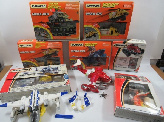 Matchbox Mega-Rig Playsets/Vehicles/Figures Lot