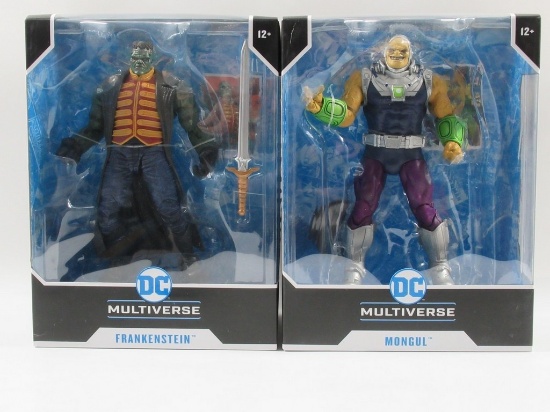 McFarlane DC Multiverse Mongul + Frankenstein Megafigs Figures