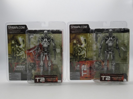 T2 Terminator T-800 Endoskeleton Figure Lot of (2)