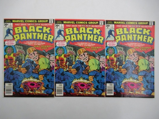 Black Panther #1 (x3) (1977) Jack Kirby!