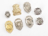 8 Pcs Fire & Police Department Badges & Insignias