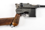 Mauser Broomhandle Pistol W/ Wood Stock - 7.63 Cal