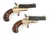 Pair of Cased Colt Derringer Pistols - .22 Short