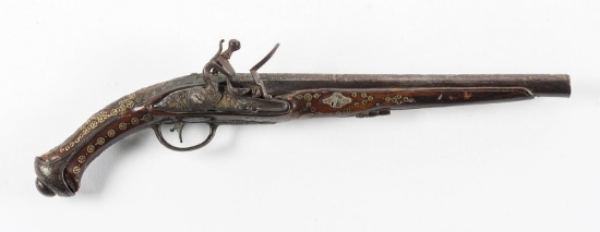 Turkish Ottoman Empire Flintlock Pistol