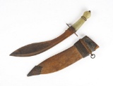 Antique Indian Nepalese Jade Handle Kukri Dagger