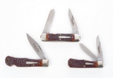 3 Remington Bullet Folding Knives