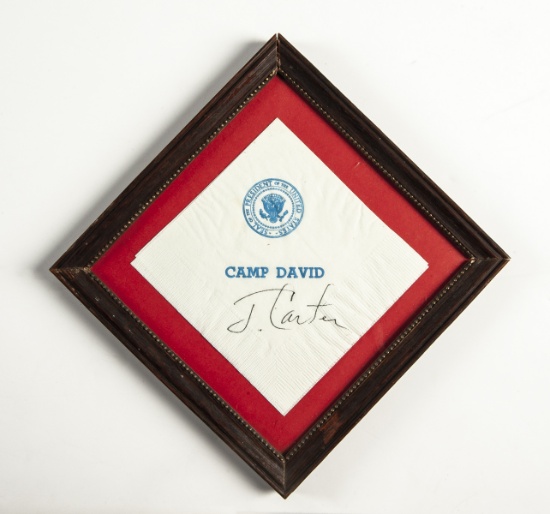 Camp David Napkin with Jimmy Carter's Signature
