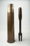 2 Vintage Artillery Shells