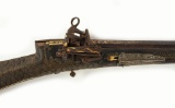 Turkish/Mid- Eastern Decorated Flint Rifle