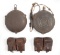 2 Model 1858 Civil War Canteens & 2 Ammo Pouches