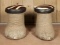 Paif of Elephant Foot Stools with Decorative Tops