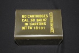 60 Cartridges Cal. .50 all M2 in Carton