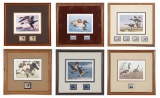6 Framed First of State Duck Stamps & Prints