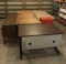 Six pieces office furniture.