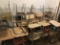 21 school desks and chair