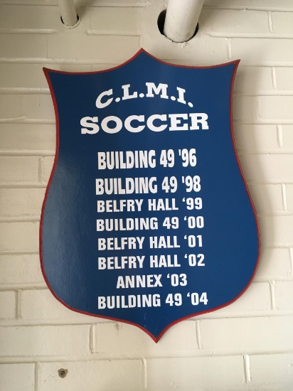 11 intramural sports plaques. Each 24” high by 18“